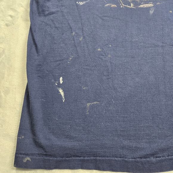 Fruit Of The Loom T Shirt XL Colorado Brown Bear Prairie Mountain VTG Blue READ - Picture 3 of 9